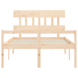 Senior Bed without Mattress 120x200 cm Solid Wood 3195411