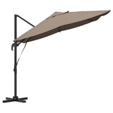 Umbrella Taupe 351 x 250 x 260 cm Polyester and Aluminium 42003346
