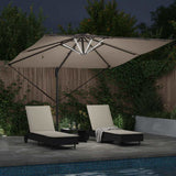 Umbrella Taupe 286 x 284 x 270 cm Aluminium and Polyester 42003322