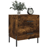 Bedside Cabinet Smoked Oak 40x35x47.5 cm Engineered Wood 827334