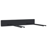Garden Tool Storage Racks Wall Mounted 4 pcs Black Steel 3309654