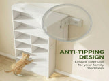 Bookcase, 6-Tier Bookshelf with Open Storage Shelves, Cubes, 180 cm Tall Display Shelf with T3398P550303