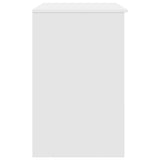 Desk White 86x49x76 cm Engineered Wood 861823
