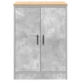 ZNTS Garage Storage Cabinet Concrete Grey 60x51x85 cm Solid Wood Pine 860574