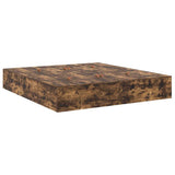Storage Bed Frame with Drawer Smoked Oak 180 cm Engineered Wood 3335665