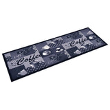 Kitchen Carpet Washable Coffee Blue 60x300 cm 315969