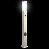 Bollard Lights with Sensor&Outlet 3 pcs 80 cm Stainless Steel IP44 4006068