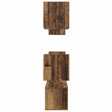 TV Cabinet Set Wall-mounted 6 pcs Old Wood Engineered Wood 3393141