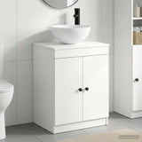 Bathroom Furniture Set White Engineered Wood 3404214