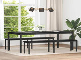 Bench Black Oak 160 x 35 x 45 cm Engineered Wood 892602