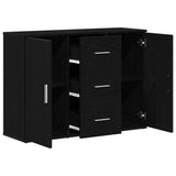 Sideboard Black Oak 91x29.5x65 cm Engineered Wood 862477