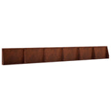 Retaining Wall 6 pcs 60 x 12 x 40 cm Weathering Steel Rusty 3449169