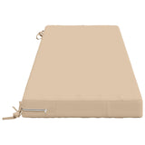 2-Piece Bench Cushions SOEST 2 pcs 100% Polyester Cream 950263