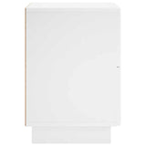 Bedside Cabinet 2 pcs High Gloss White 33.5 x 34.5 x 50 cm 8011396