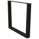 Dining Table Legs V-Shape 2 pcs Black 100x cm Steel 4012656