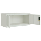 File Cabinet Light Grey 90x40x240 cm Steel 3188321