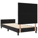ZNTS Bed Frame Black 90x190 cm Velvet 3344977