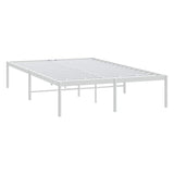Metal Bed Frame without Mattress White 135x190cm 350912