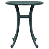 Garden Table Green 48x53 cm Cast Aluminium 4002826