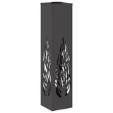 Solar LED Pathway Light 2 pcs Black Cold Rolled Steel 879800