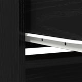 Highboard Black Oak 29.5x34x119.5 cm Engineered Wood 861653