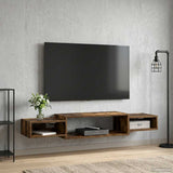 Wall-mounted TV Cabinet Wall-Mounted Smoked Oak 8006001