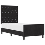 ZNTS Bed Frame Black 80x200 cm Velvet 3344839