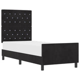 ZNTS Bed Frame Black 80x200 cm Velvet 3344839