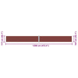 Retractable Side Awning Brown 117x1200 cm 318057