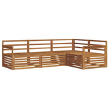Outdoor Sofa Set 4 pcs Natural Solid Acacia Wood 3373364