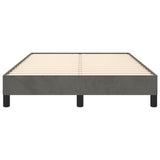 Bed Frame without Mattress Dark Grey 120x190 cm Small Double Velvet 379503
