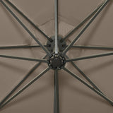Cantilever Garden Parasol Taupe Polyester, Aluminium 312339