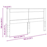 Headboard Old Wood Engineered Wood 887431