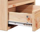 Bedside Table 2 pcs Brown 38 x 36 x 29.5 cm Solid pine wood 873512