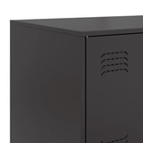 Sideboard Black Cold-rolled Steel Medium Sideboard Rectangular 841649