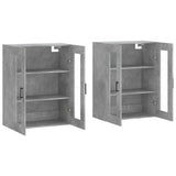 Wall Mounted Cabinets 2 pcs Concrete Grey Engineered Wood 3197949