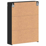 Bathroom Mirror Cabinet with Door TULUM Black 60 x 16.5 x 78 cm 880362
