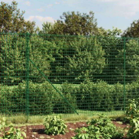 Wire Mesh Fence with Flange Green 1.8x25 m 154157