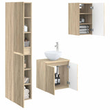 Bathroom Furniture Set 3 pcs Sonoma Oak 33 x 34.5 x 160 cm 3406065
