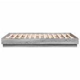 Bed Frame Grey Sonoma Engineered wood, Plywood Small Double 3209889
