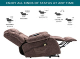 Power Massage Lift Recliner Chair with Heat & Vibration for Elderly, Heavy Duty and Safety Motion WF292150BAA
