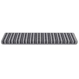 Self-adhesive Stair Mats Striped 15 pcs Grey 65 x 21 x 4 cm 42011449