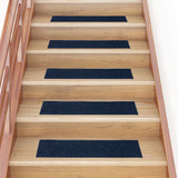 Stair Mats Self-adhesive 30 pcs 76x20 cm Navy Rectangular 3365731