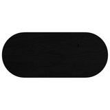 Table Top Dark Brown 140x60x4 cm Solid Wood Oak Oval 4009084