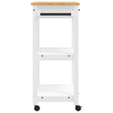 Kitchen Trolley MONZA 60x40x88.5 cm Solid Wood Pine 376096