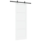 Sliding Door ORKDAL White 83 x 232 cm Solid Pine Wood 3333621