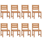 Garden Chairs 8 pcs Solid Wood Teak 3157176