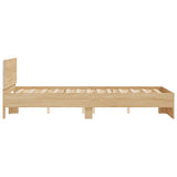 Bed Frame Sonoma Oak Engineered Wood Double Bed Frame 3207632