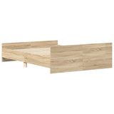 Bed Frame without Mattress Sonoma Oak 150x200 cm King Size 3203756