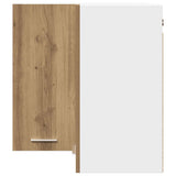 Hanging Corner Cabinet Lyon Artisan Oak 57x57x60 cm Engineered Wood 856123